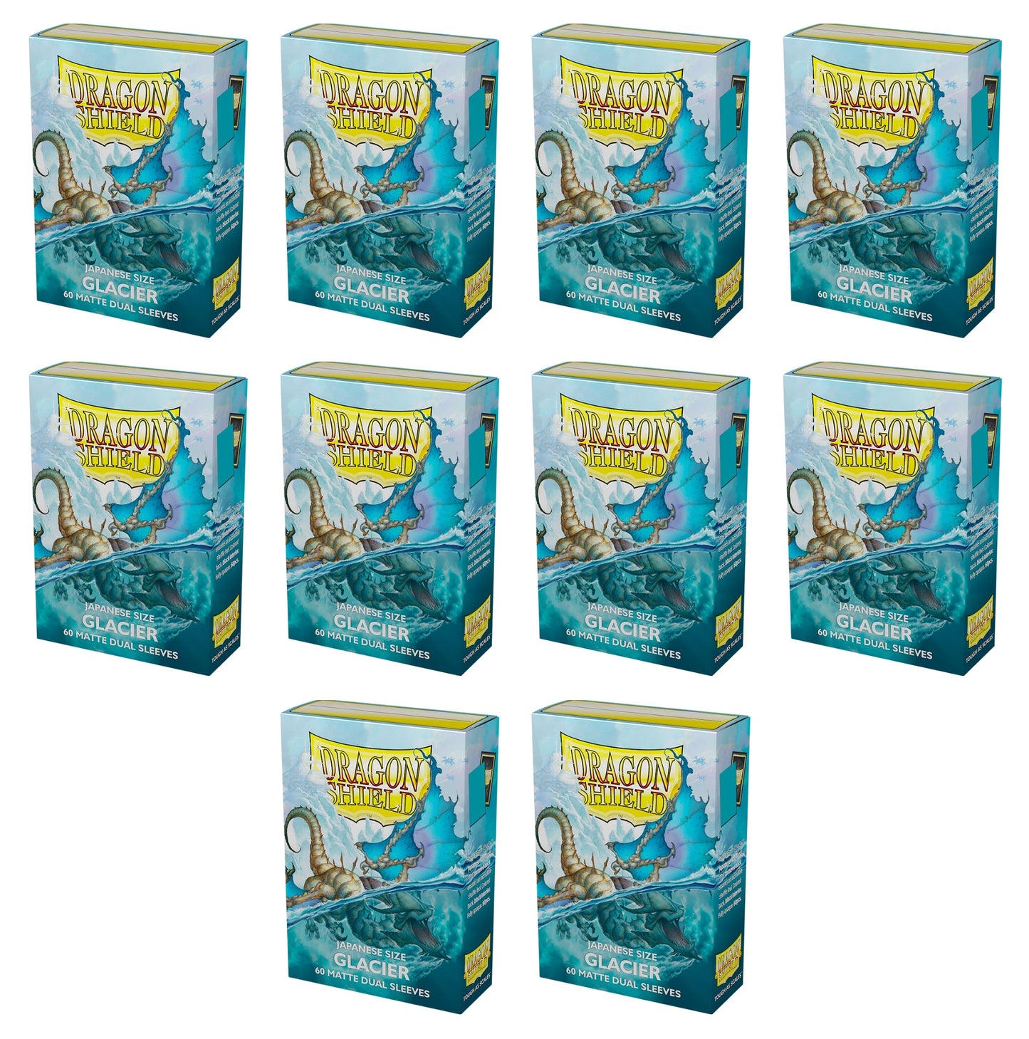 Dragon Shield Japanese Size Card Sleeves Box - Matte Dual Glacier