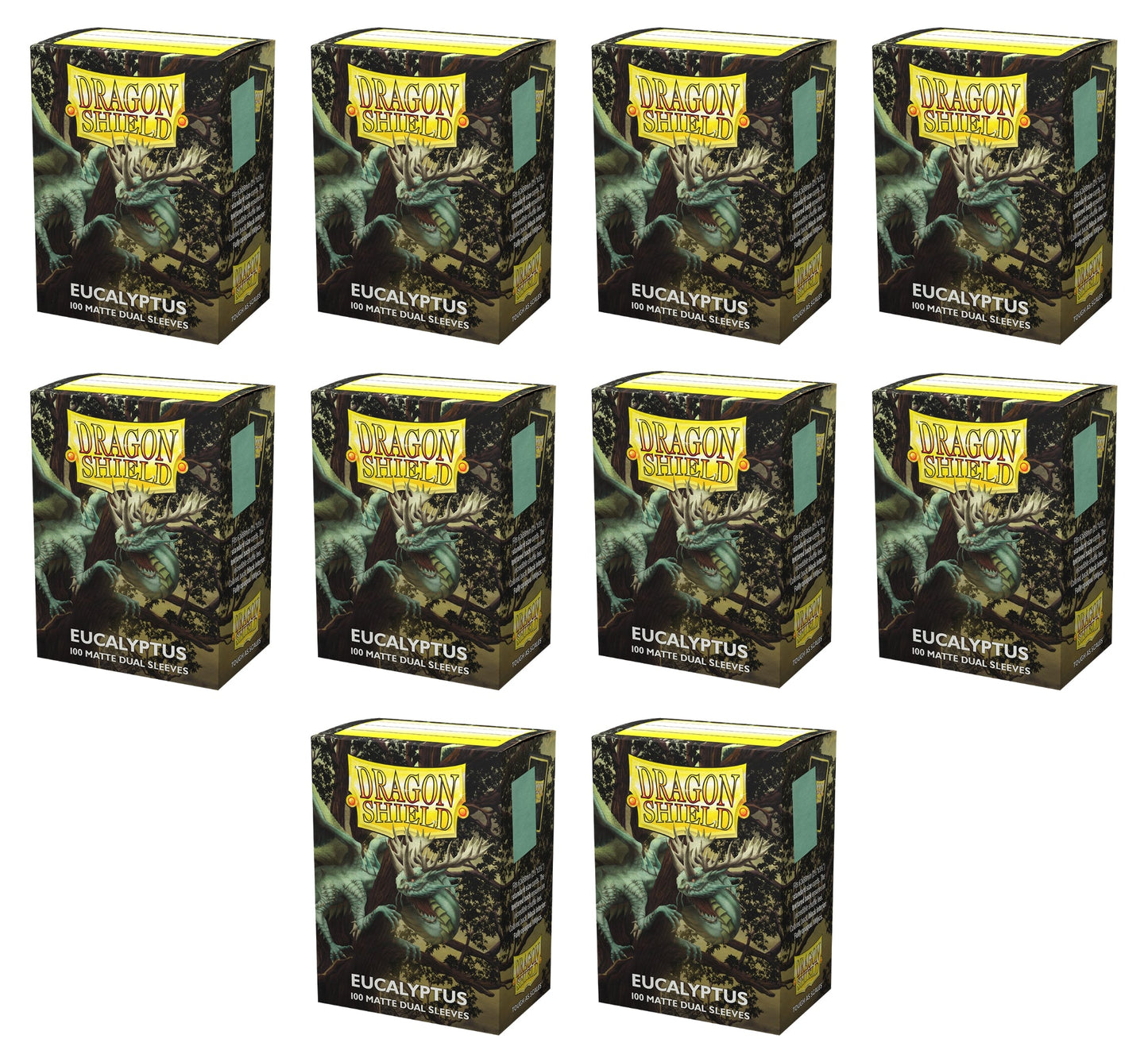 Dragon Shield Dual Sleeves Display Box - Matte Eucalyptus