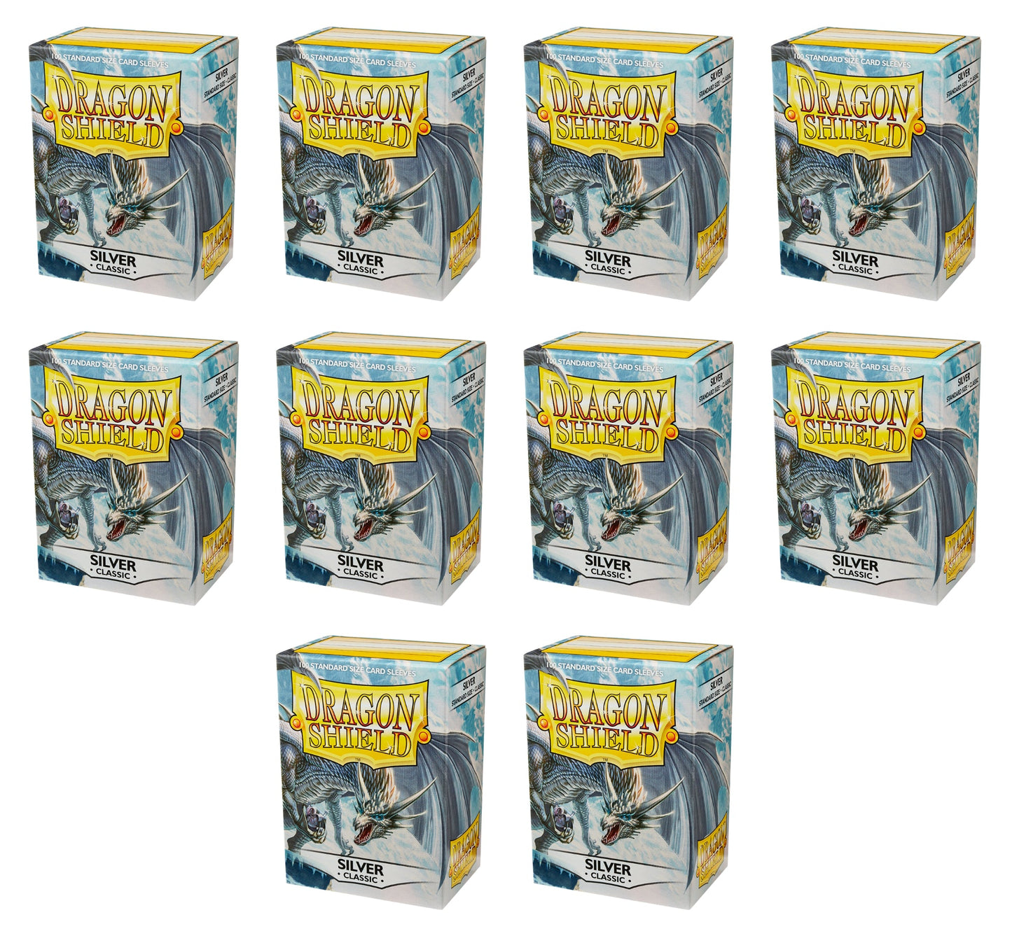 Dragon Shield Standard Classic Sleeves Box - Silver