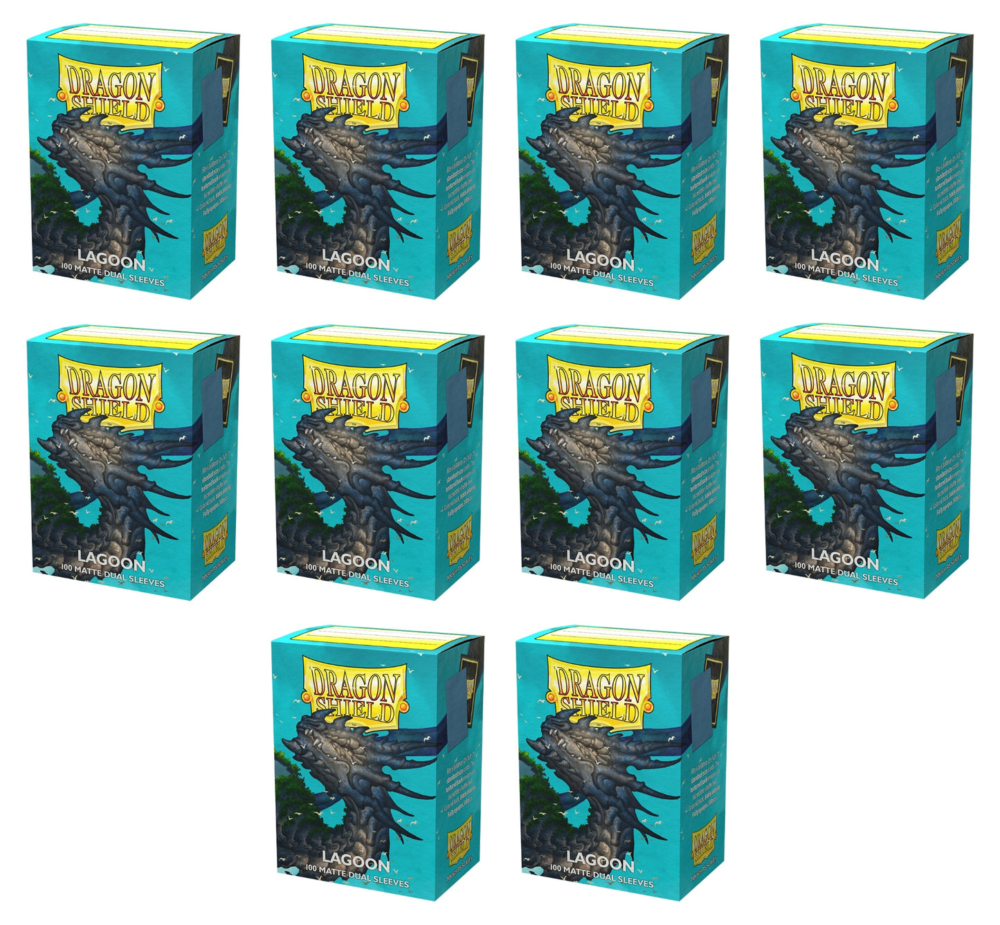 Dragon Shield Dual Sleeves Display Box - Matte Lagoon
