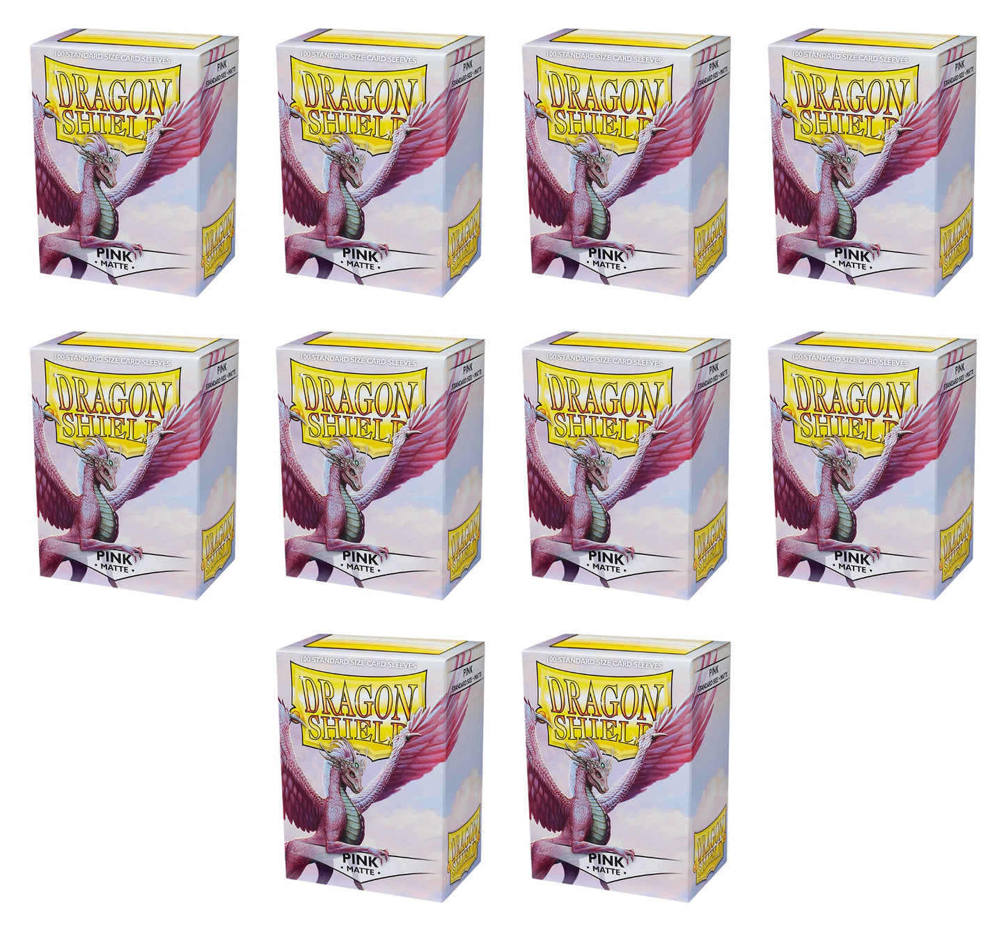 Dragon Shield Standard Size Card Game Sleeves Box - Matte Pink