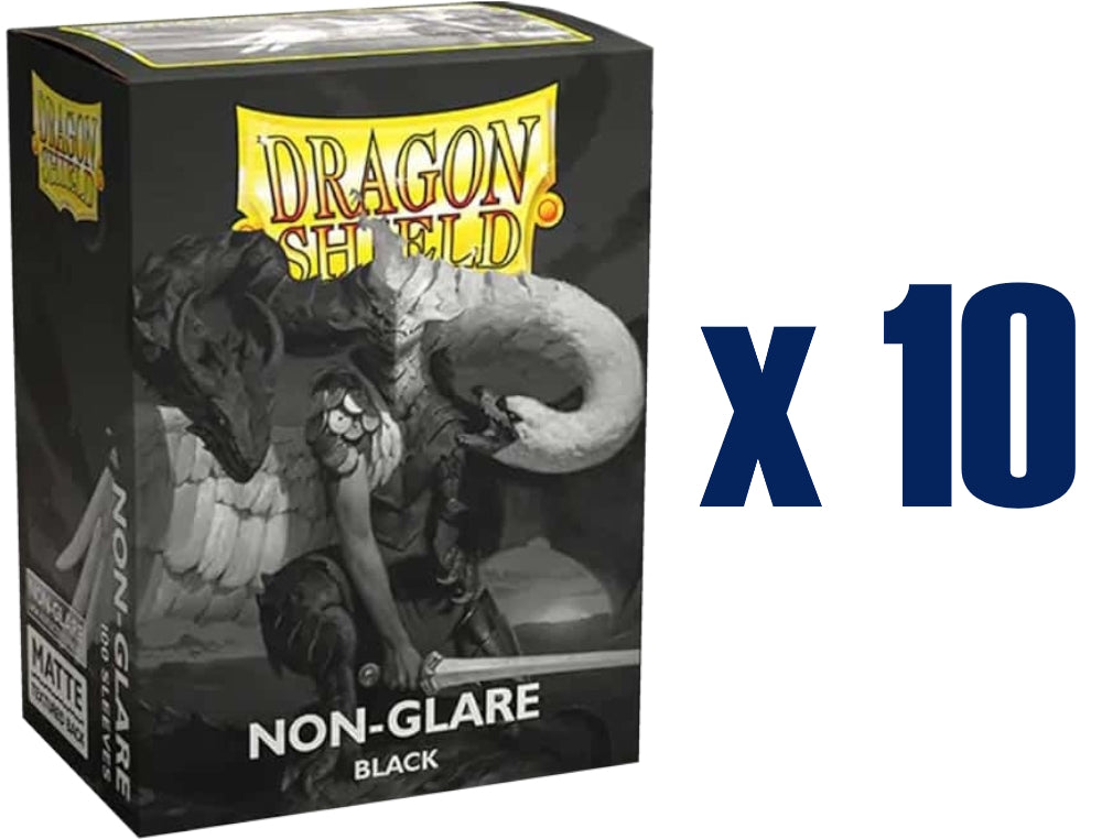 Dragon Shield Standard Size Card Game Sleeves Box - Non-Glare Matte Black