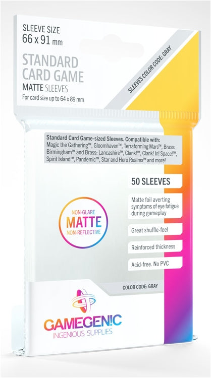 Gamegenic Matte Board Game Sleeves Box - Standard Card Game