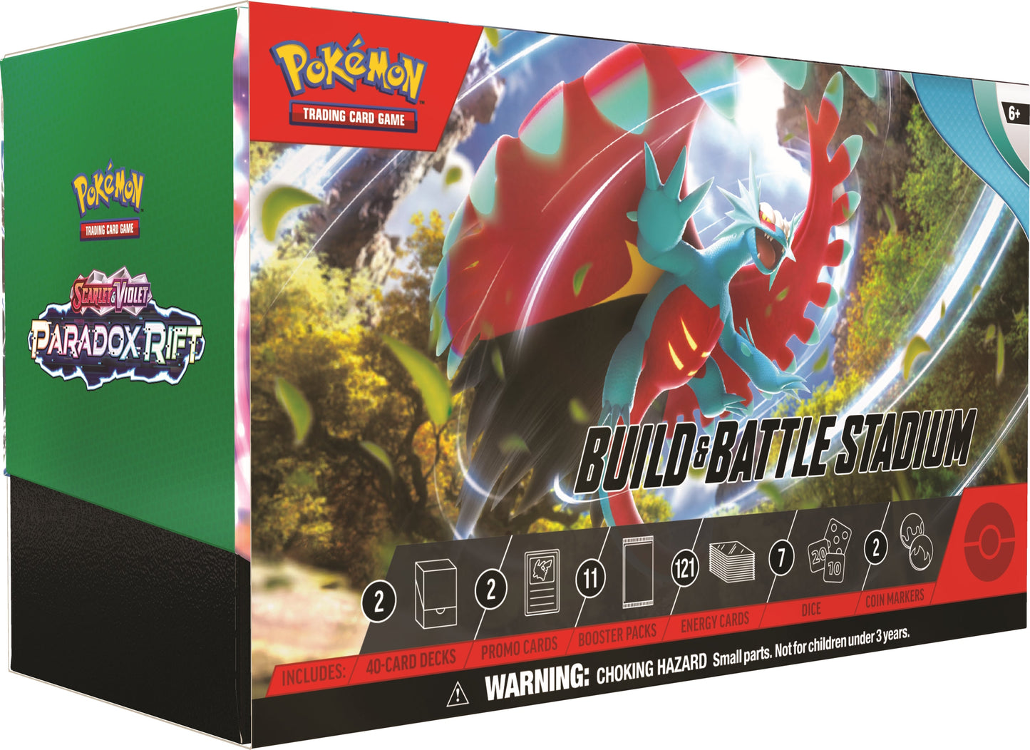 Pokemon TCG: Scarlet & Violet Paradox Rift Build & Battle Stadium Box