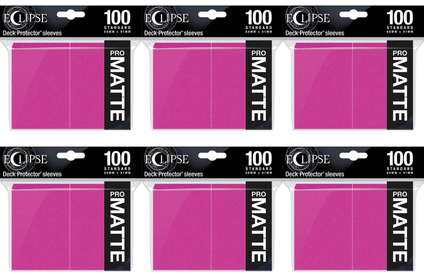 Ultra Pro Pro-Matte Eclipse Standard Size Deck Protectors Box - Hot Pink