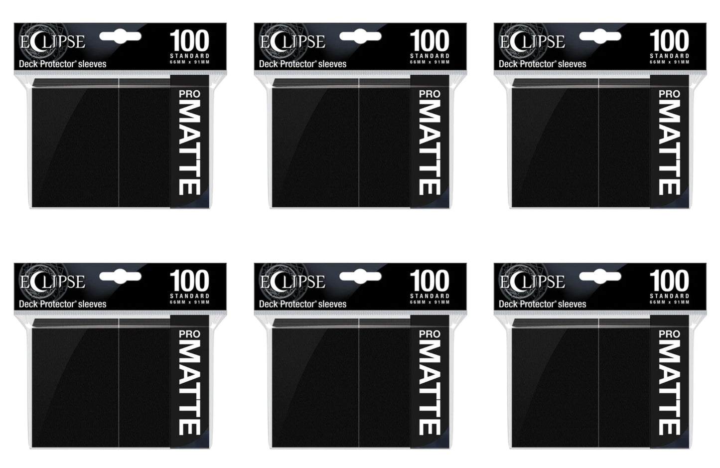 Ultra Pro Pro-Matte Eclipse Standard Size Deck Protectors Box - Jet Black