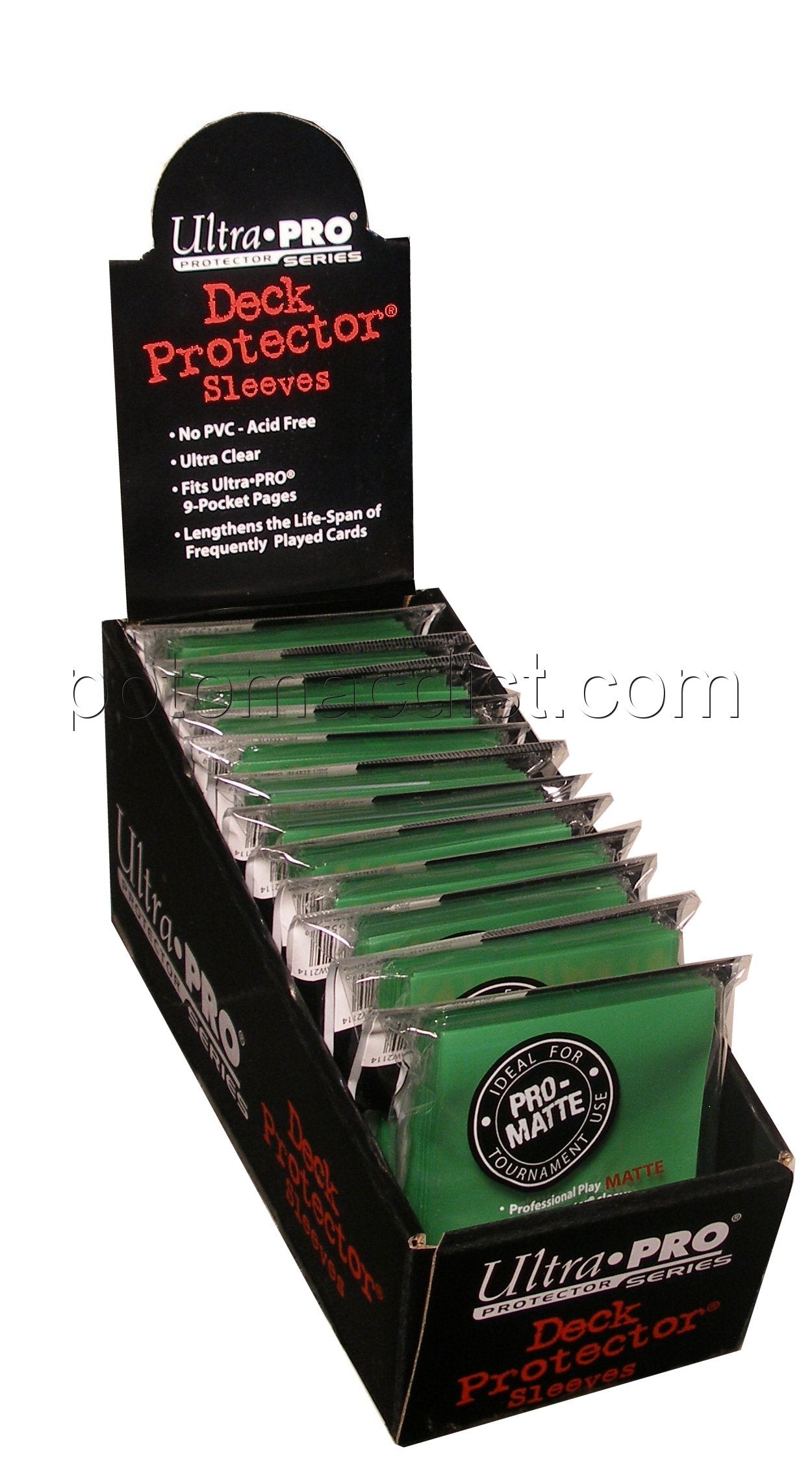 Ultra Pro Pro-Matte Standard Size Deck Protectors Box - Green