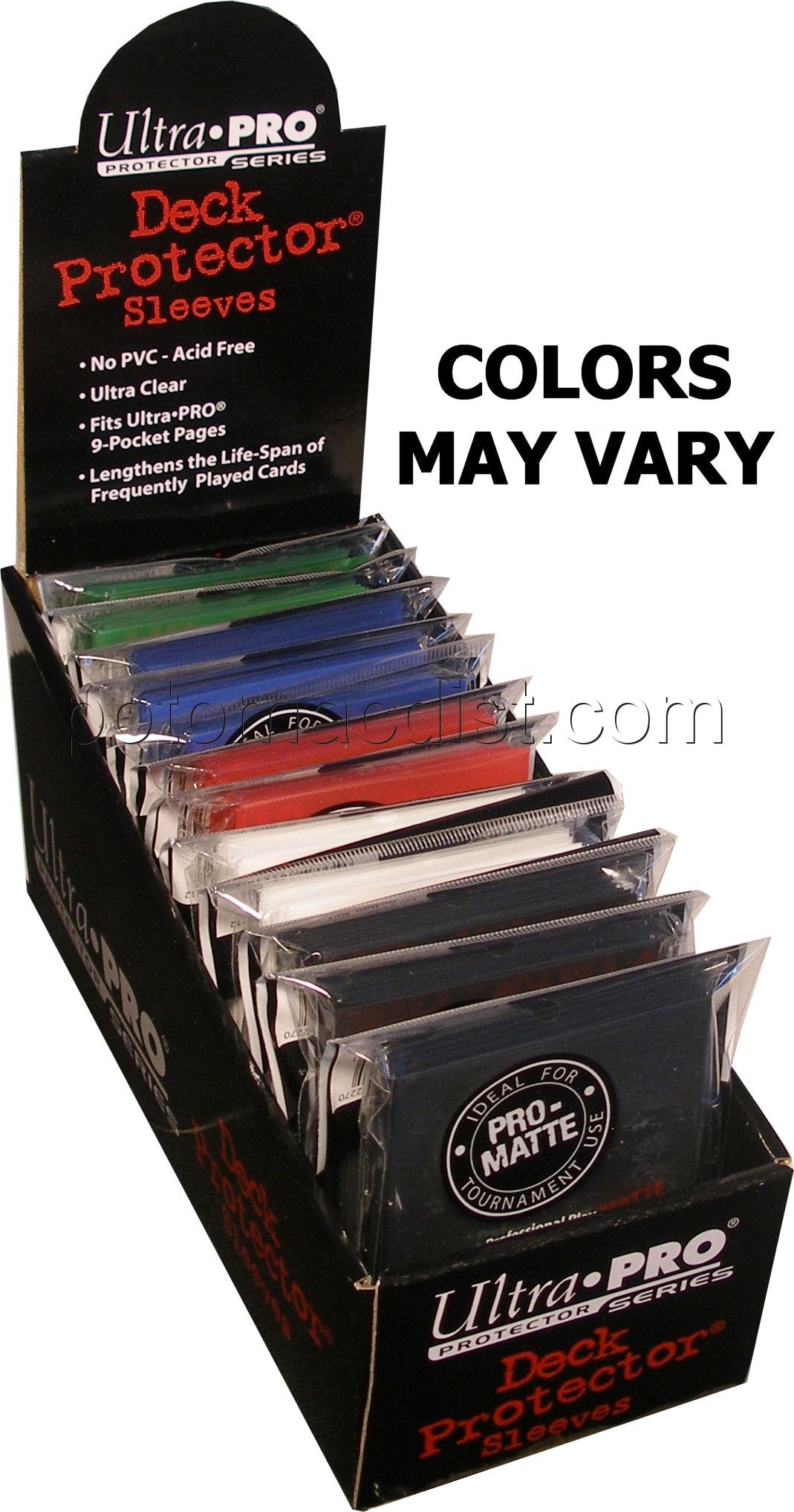 Ultra Pro Pro-Matte Standard Size Deck Protectors Box - Mixed Colors