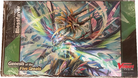 Cardfight Vanguard: Genesis of the Five Greats Blessfavor Green Play Mat