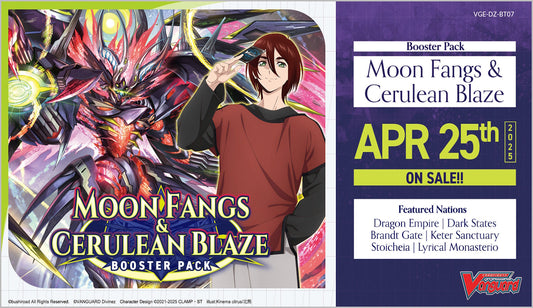 Cardfight Vanguard: Moon Fangs and Cerulean Blaze Booster Box [VGE-DZ-BT07/English]