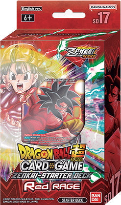 Dragon Ball Super Card Game Zenkai Red Rage Starter Deck #17 Box [DBS-SD17]