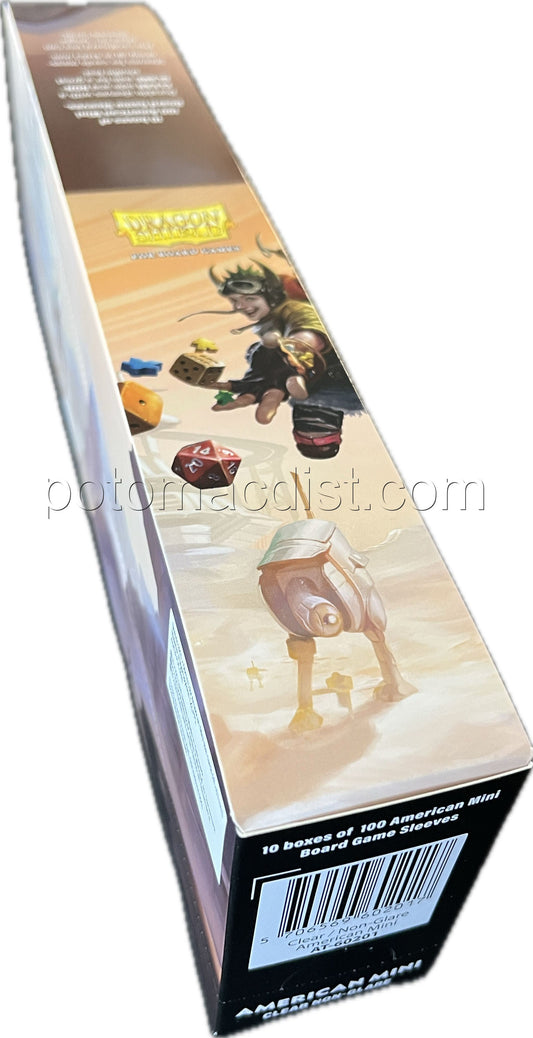 Dragon Shield Non-Glare American Mini Board Game Sleeves Box [41mm x 63mm]
