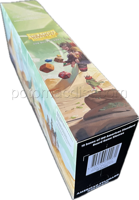 Dragon Shield Non-Glare American Standard Board Game Sleeves Box [57mm x 89mm]