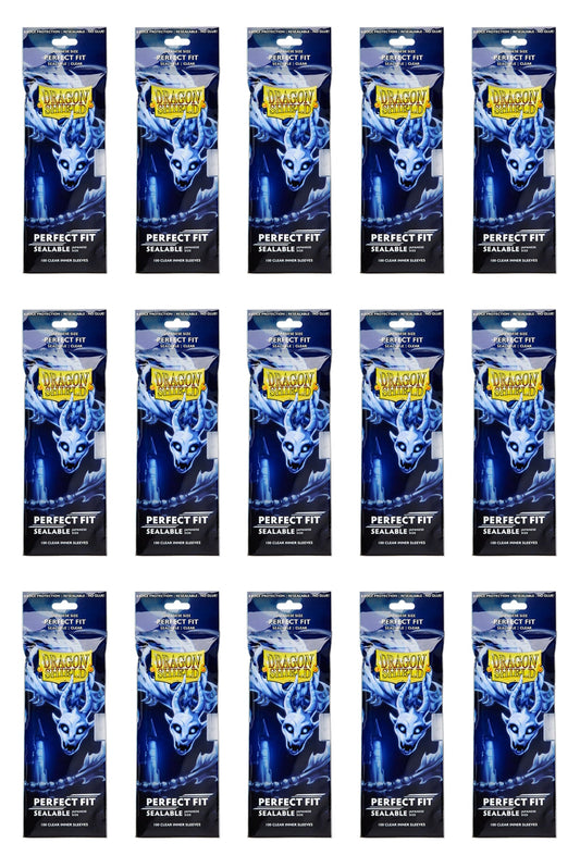 Dragon Shield Japanese (Yu-Gi-Oh Size) Perfect Fit Card Sleeves Box - Clear Sealable