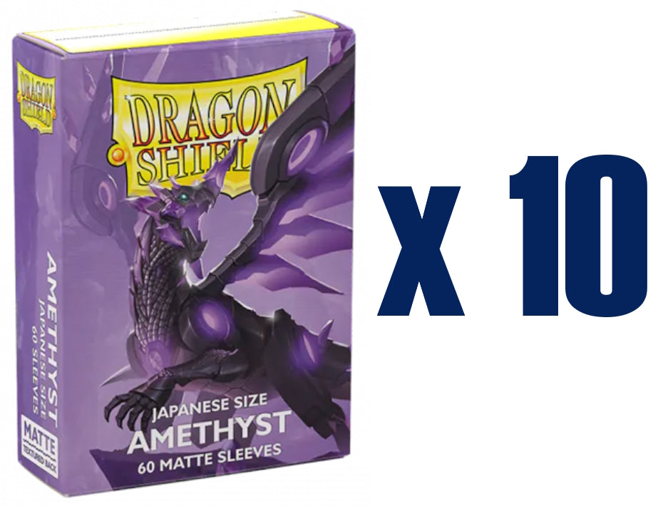 Dragon Shield Japanese (Yu-Gi-Oh Size) Card Sleeves Box - Matte Amethyst [10 packs]