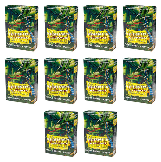 Dragon Shield Japanese Size Card Sleeves Box - Matte Apple Green [10 packs]