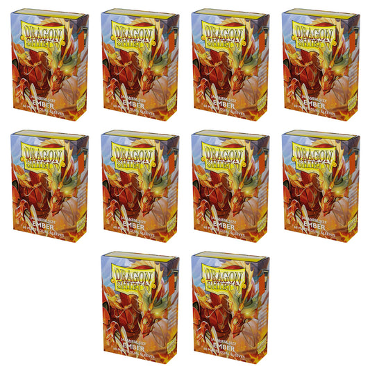 Dragon Shield Japanese Size Card Sleeves Box - Matte Dual Ember