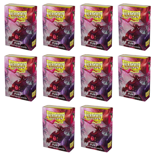 Dragon Shield Japanese Size Card Sleeves Box - Matte Dual Fury
