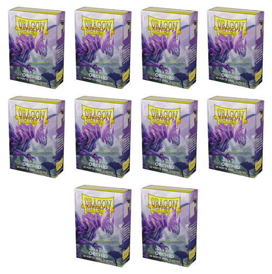 Dragon Shield Japanese Size Card Sleeves Box - Matte Dual Orchid