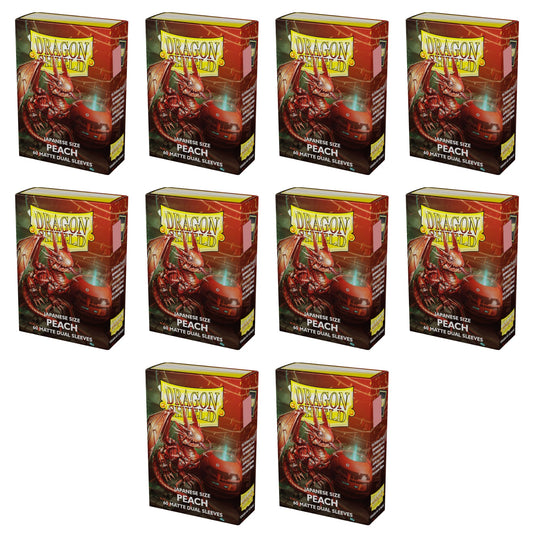 Dragon Shield Japanese (Yu-Gi-Oh Size) Card Sleeves Box - Matte Dual Peach
