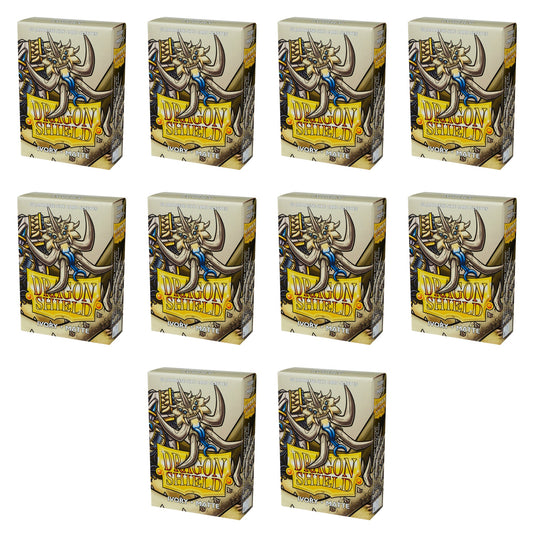 Dragon Shield Japanese Size Card Sleeves Box - Matte Ivory [10 packs]