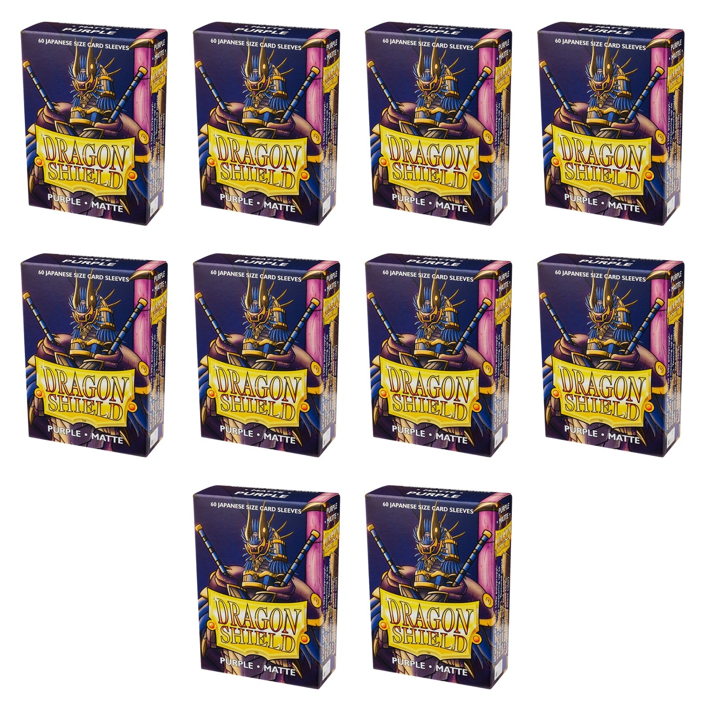 Dragon Shield Japanese Size Card Sleeves Box - Matte Purple [10 packs]