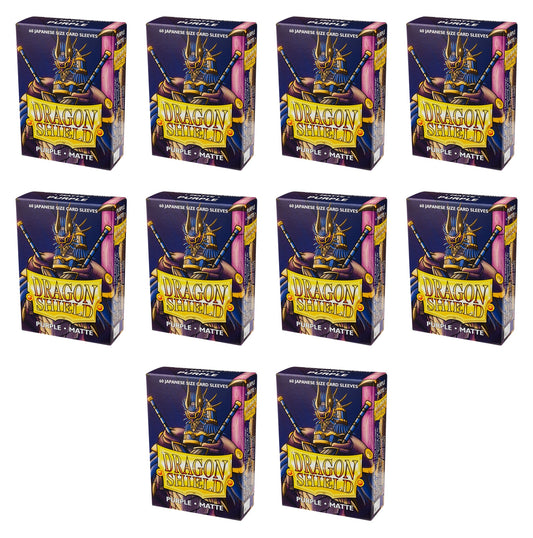 Dragon Shield Japanese Size Card Sleeves Box - Matte Purple [10 packs]