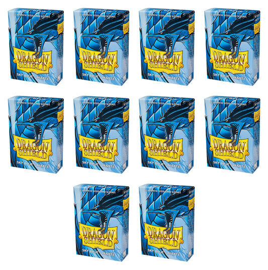 Dragon Shield Japanese Size Card Sleeves Box - Matte Sky Blue [10 packs]