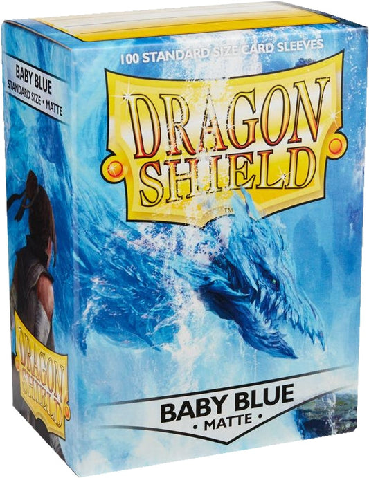 Dragon Shield Standard Size Card Game Sleeves Box - Matte Baby Blue