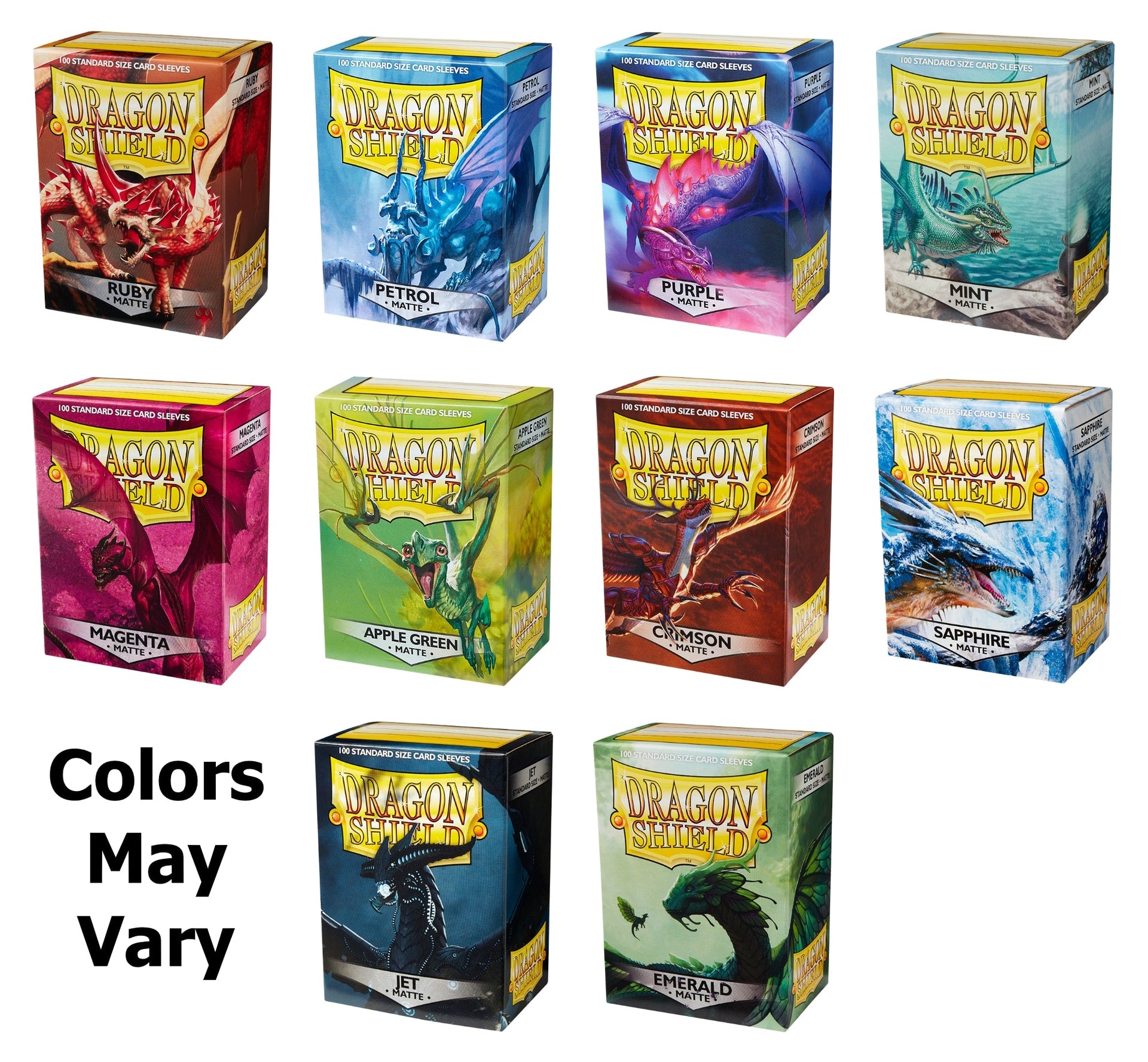 potomac card sleeves Dragon Shield Standard Size Game Box leading materials designed to Deck Type:Reshiram ex & Amoonguss ex pokemon cards random Holo Yu Gi Oh Blue Eyes White Dragon Card