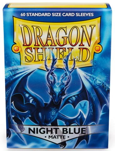 Dragon Shield Standard Size Card Game Sleeves Box - Matte Night Blue [60 ct.]