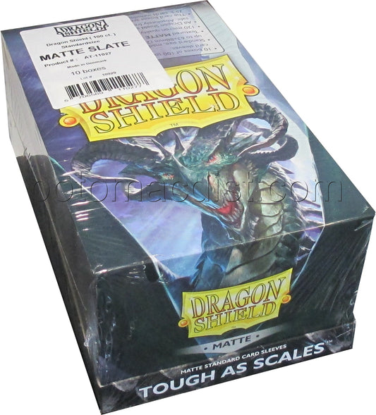 Dragon Shield Standard Size Card Game Sleeves Box - Matte Slate