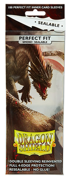 Dragon Shield Perfect Fit Sealable Sleeves Pack - Smoke