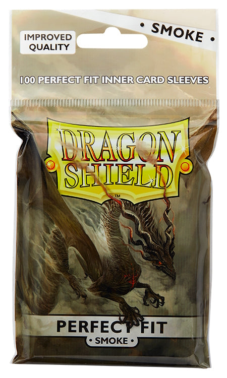 Dragon Shield Perfect Fit Sleeves Pack - Smoke [10 packs]
