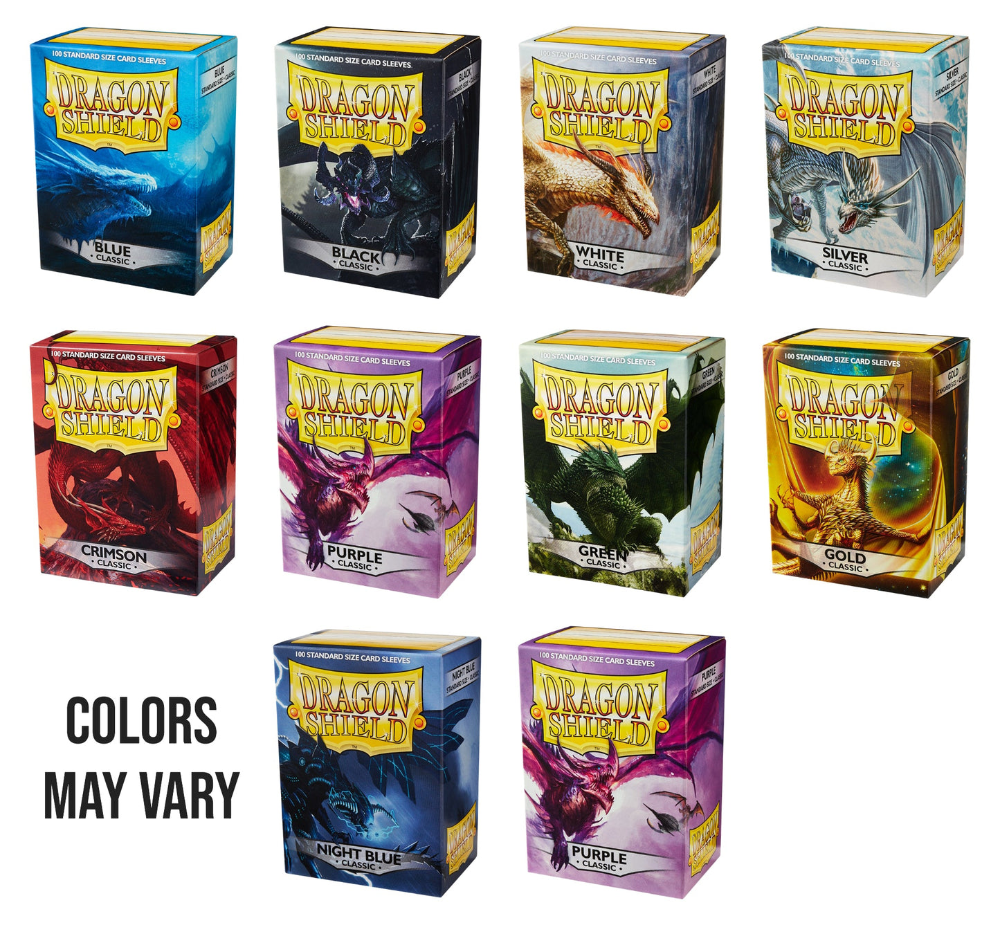 Dragon Shield Standard Classic Sleeves Box - Mixed Colors