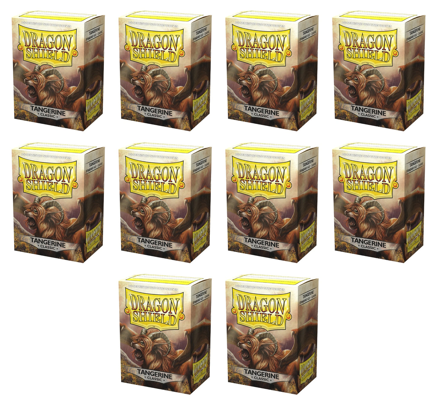 Dragon Shield Standard Classic Sleeves Box - Tangerine