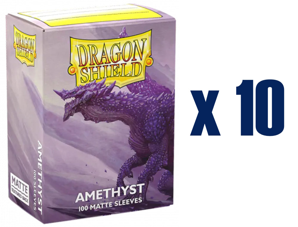Dragon Shield Standard Size Card Game Sleeves Box - Matte Amethyst