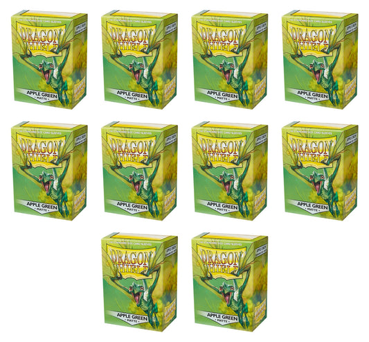 Dragon Shield Standard Size Card Game Sleeves Box - Matte Apple Green