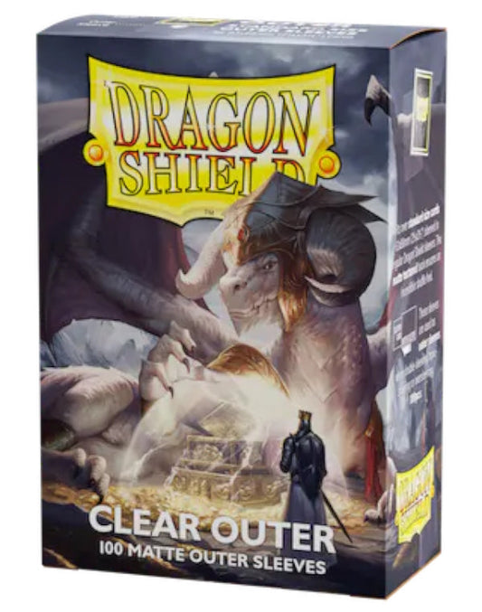 Dragon Shield Standard Size Matte Clear Outer Sleeves Pack