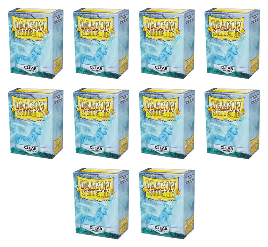 Dragon Shield Standard Size Card Game Sleeves Box - Matte Clear