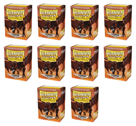 Dragon Shield Standard Size Card Game Sleeves Box - Matte Copper