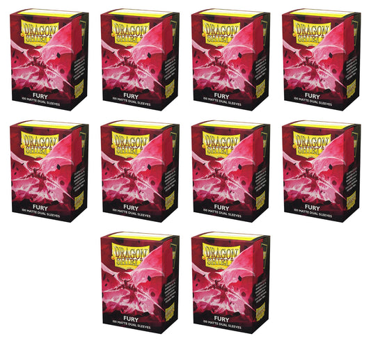 Dragon Shield Dual Sleeves Display Box - Matte Fury