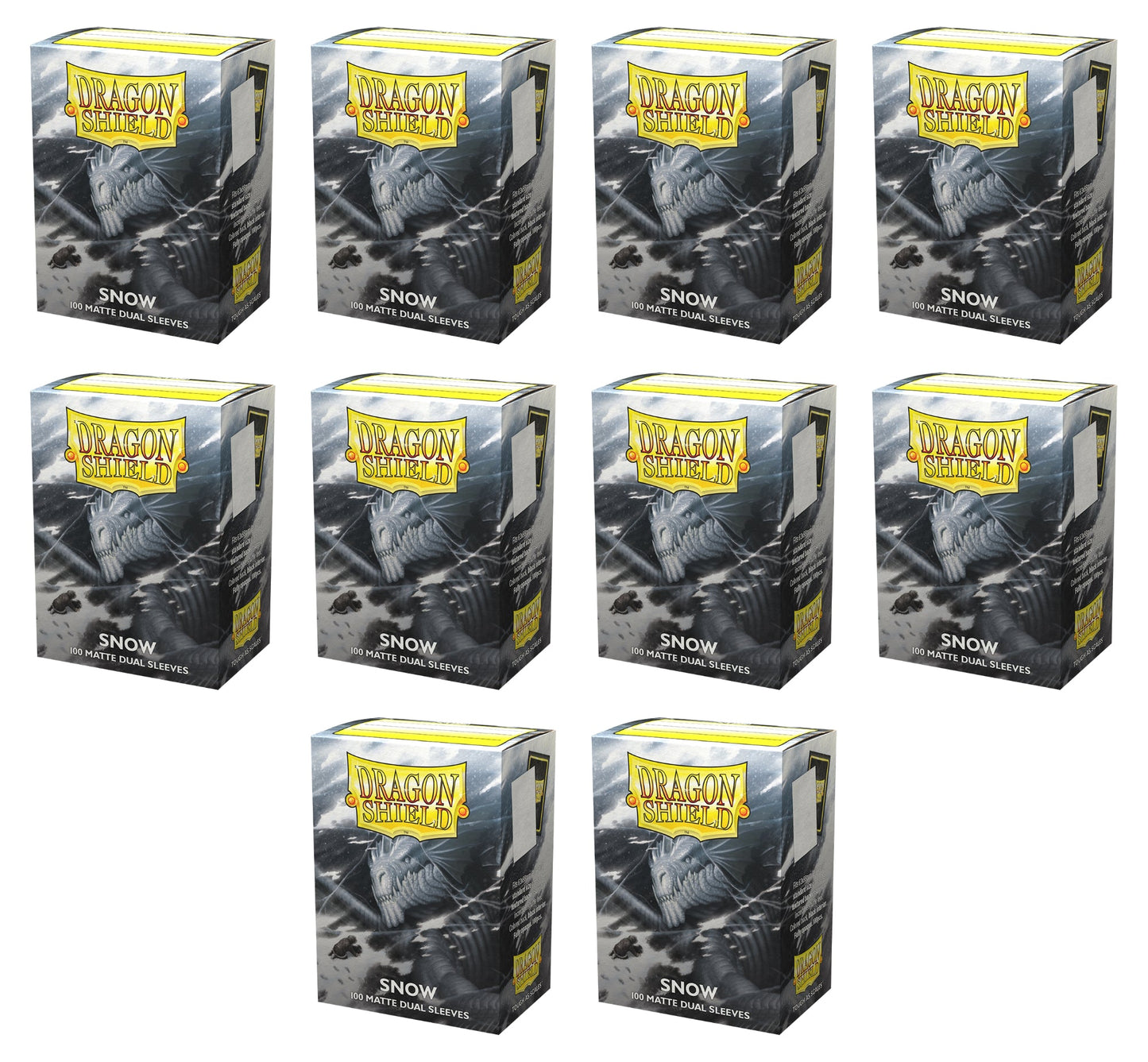 Dragon Shield Dual Sleeves Display Box - Matte Snow
