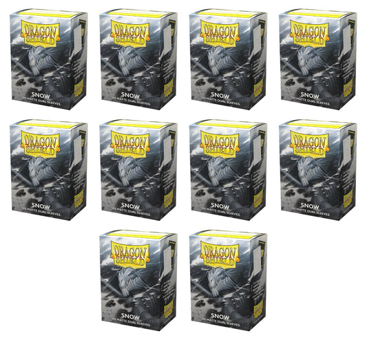 Dragon Shield Dual Sleeves Display Box - Matte Snow