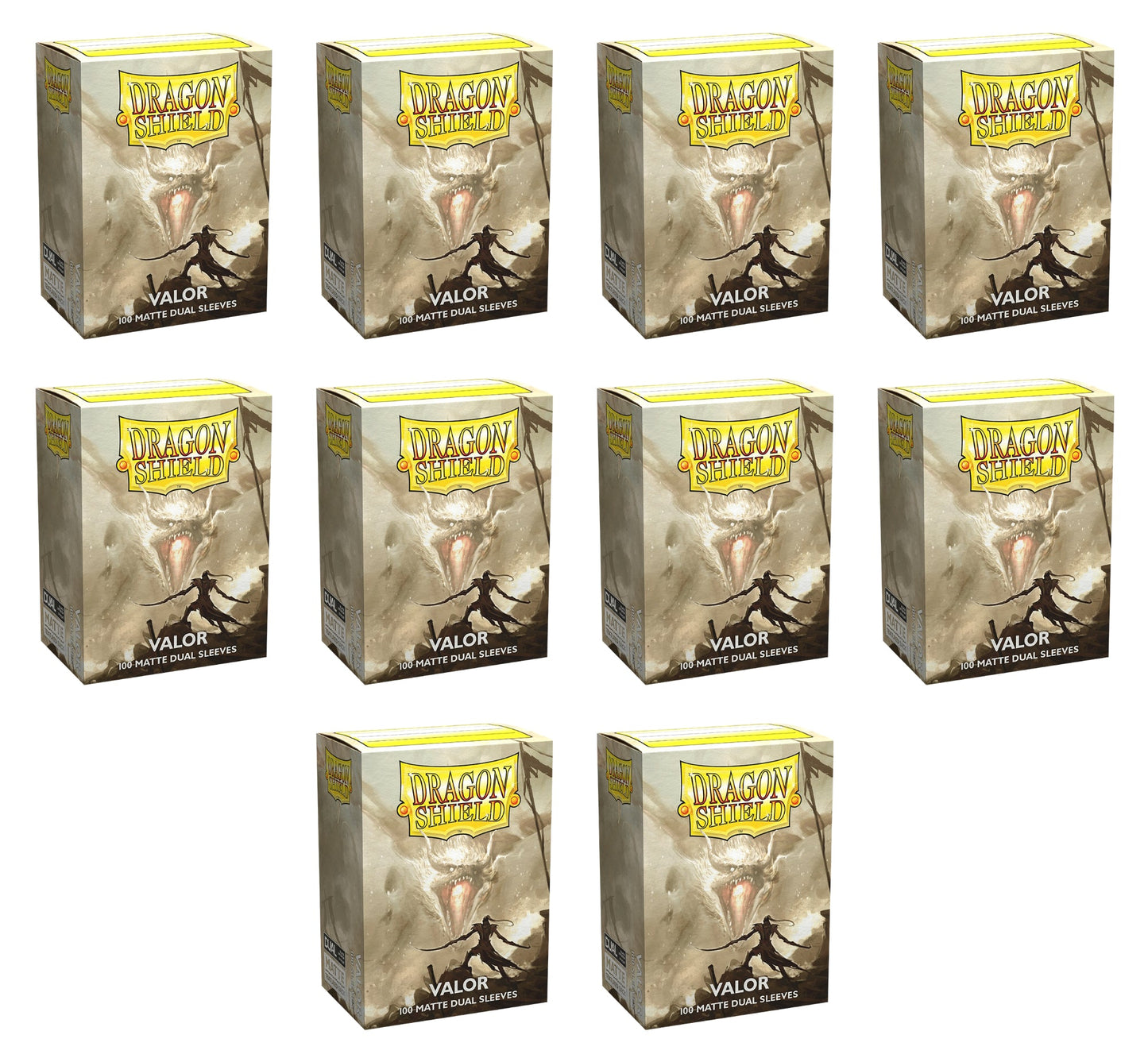 Dragon Shield Dual Sleeves Display Box - Matte Valor