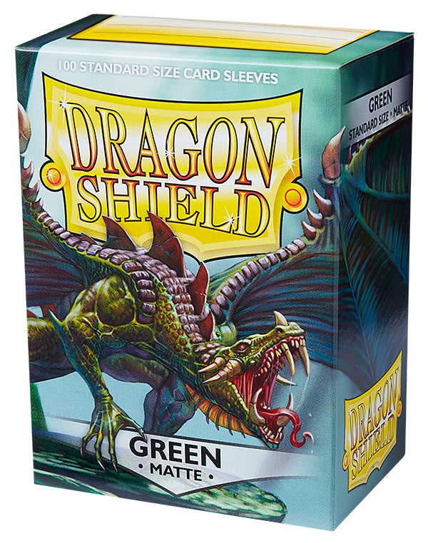 Dragon Shield Standard Size Card Game Sleeves Pack - Matte Green