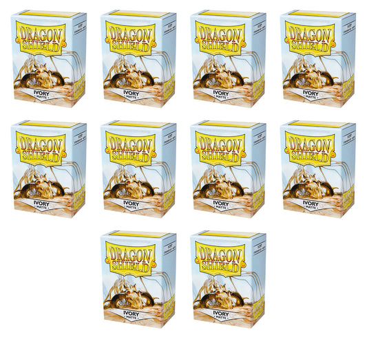 Dragon Shield Standard Size Card Game Sleeves Box - Matte Ivory