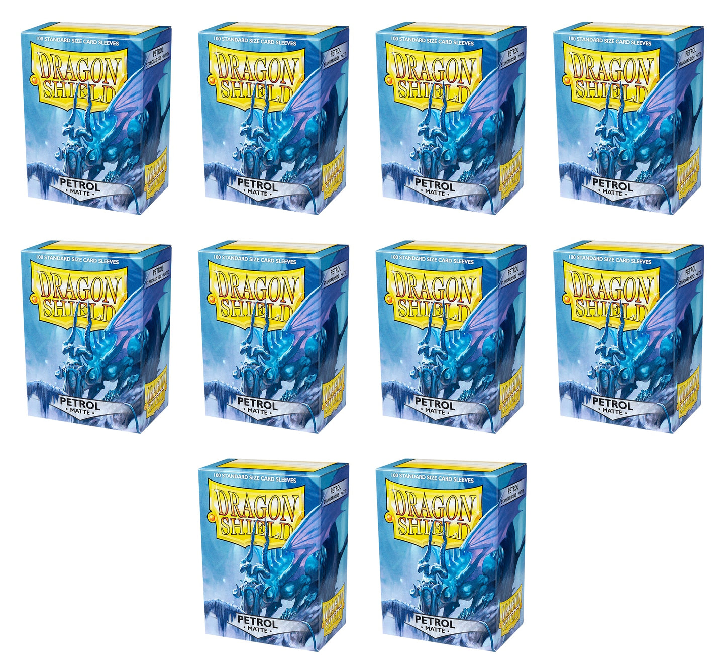 Dragon Shield Standard Size Card Game Sleeves Box - Matte Petrol