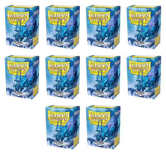 Dragon Shield Standard Size Card Game Sleeves Box - Matte Petrol