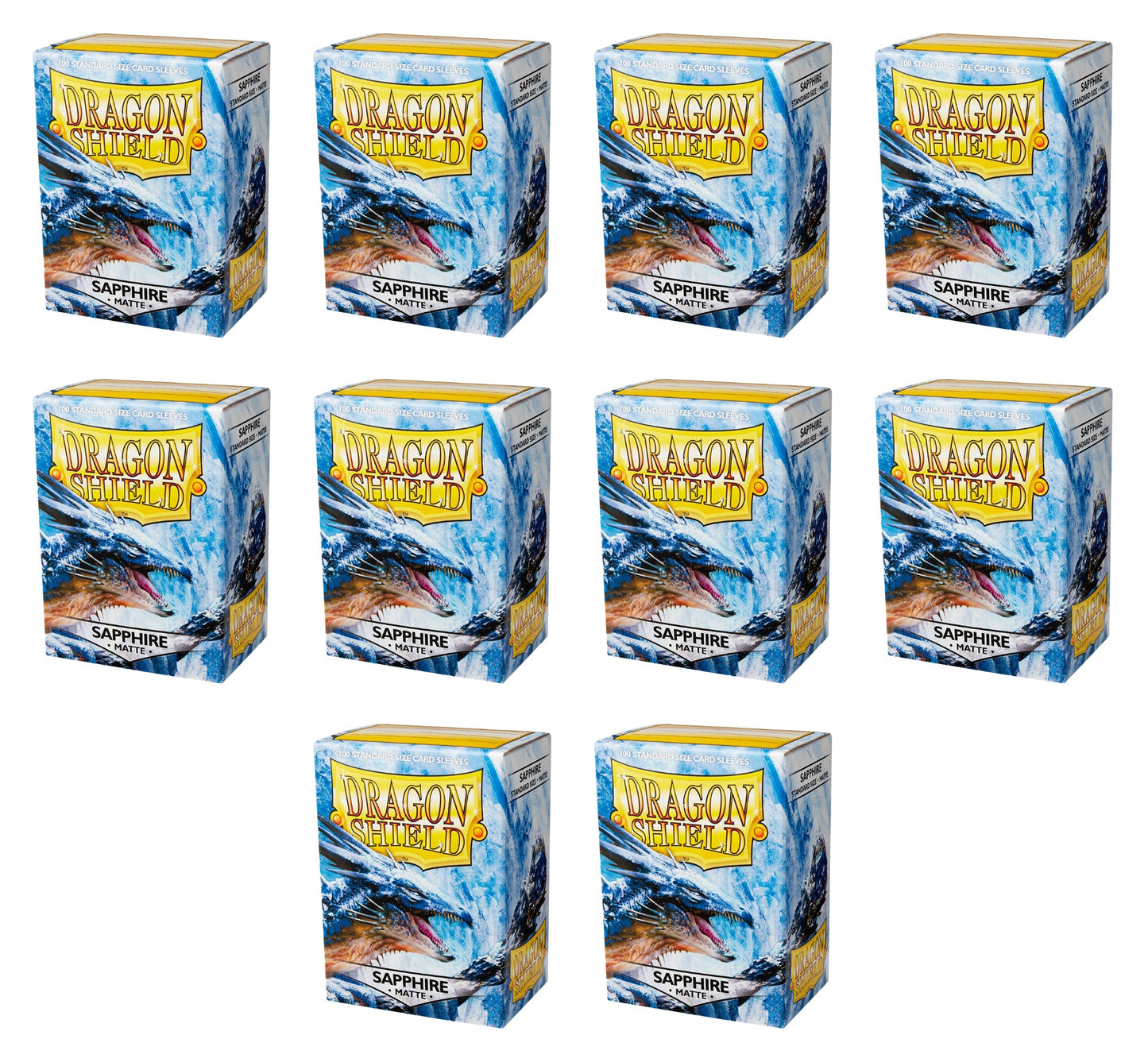 Dragon Shield Standard Size Card Game Sleeves Box - Matte Sapphire